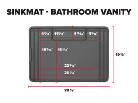WeatherTech SinkMat non-stick surface makes cleanup easier after spills.