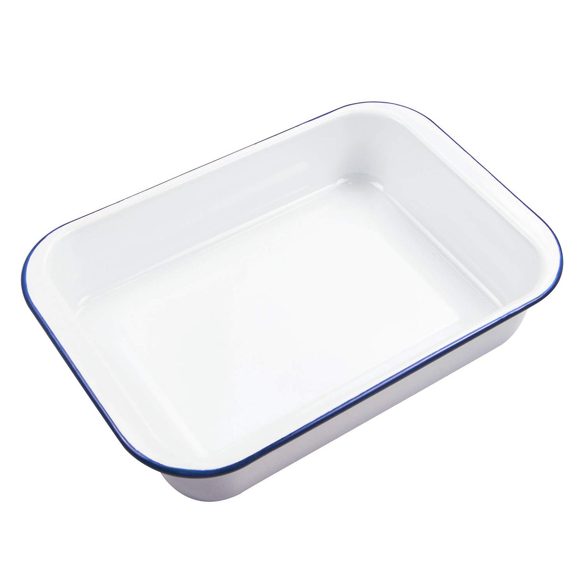 Webake enamelware 9x13 pan easy-cleanup after baking and serving
