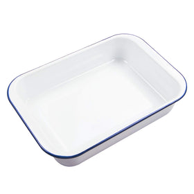 Webake enamelware 9x13 pan easy-cleanup after baking and serving