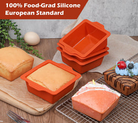 Webake mini square molds show compact design for precise portions and quick cooling.