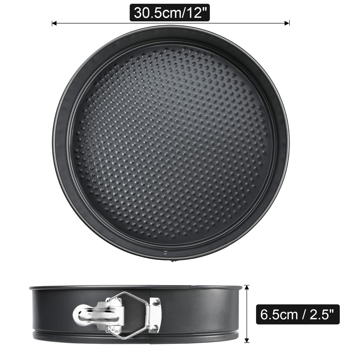 Webake 12-inch pan is ideal for birthday cakes and cheesecakes.