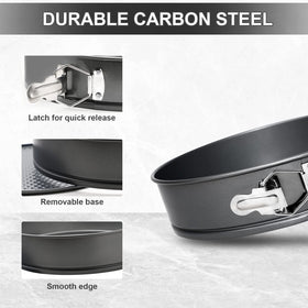 Webake pan features a leak-proof seal for clean baking and mess-free demolding.