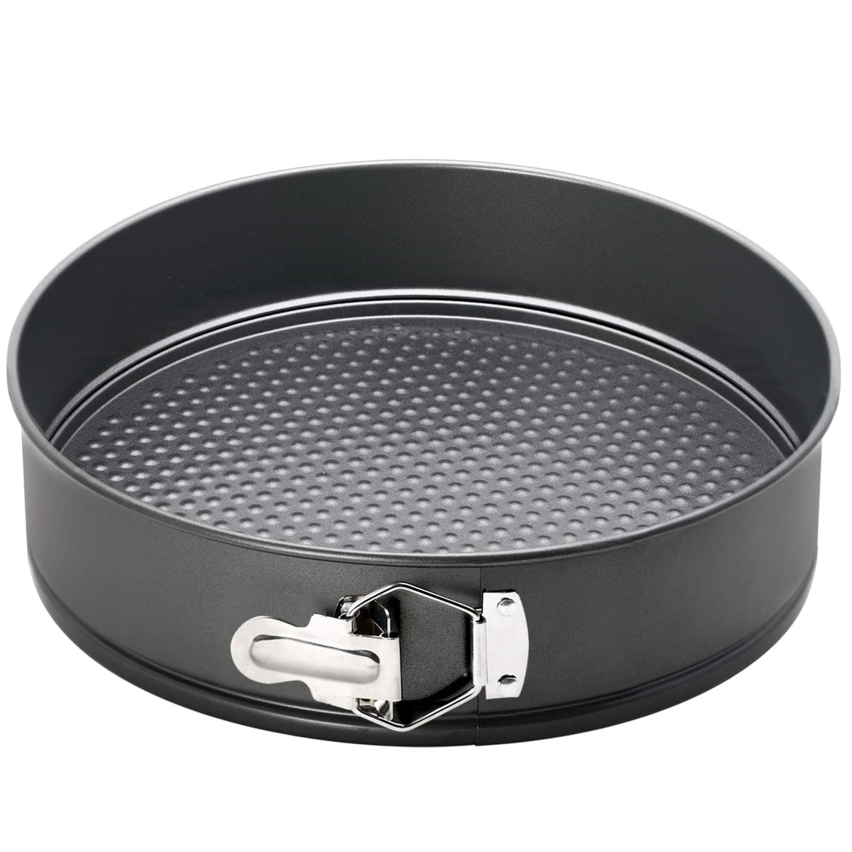 Webake 12-inch springform pan with removable base for easy cake release.