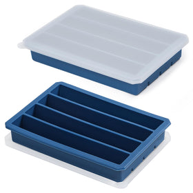 Webake water bottle ice cube tray with silicone lids keeps drinks fresh and cold