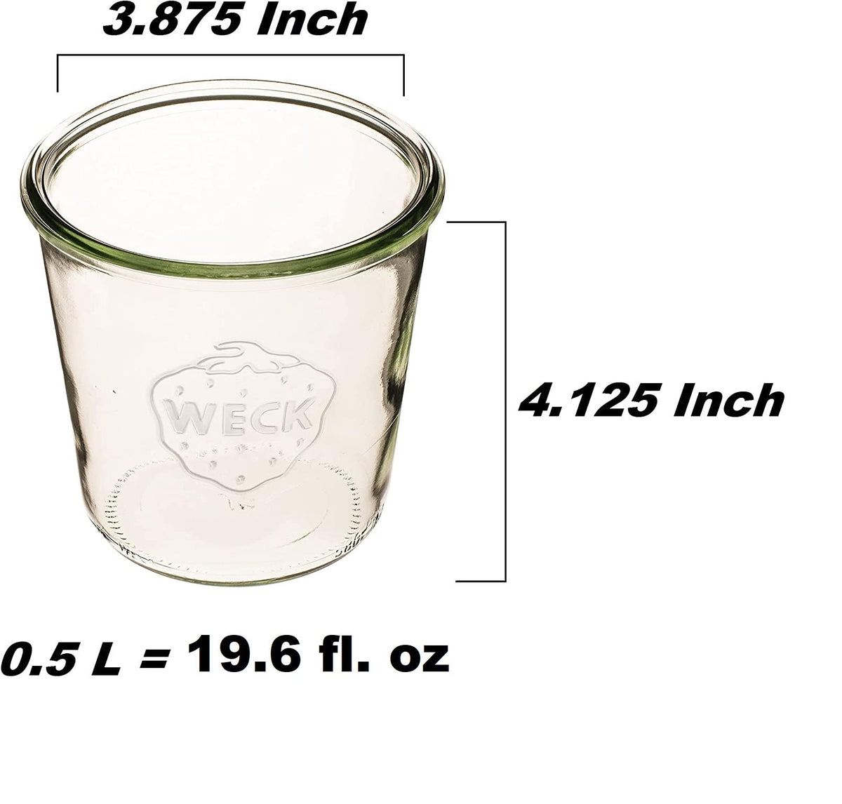 WECK glass lid showing airtight seal for freshness