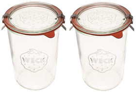 WECK 743 mold jar pair shown for durable, reusable storage