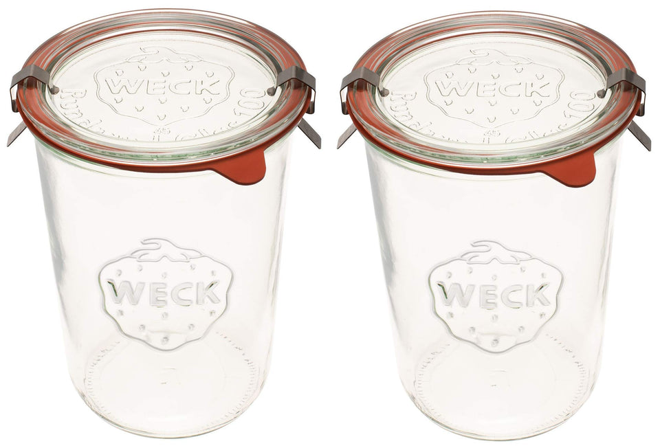 WECK 743 mold jar pair shown for durable, reusable storage