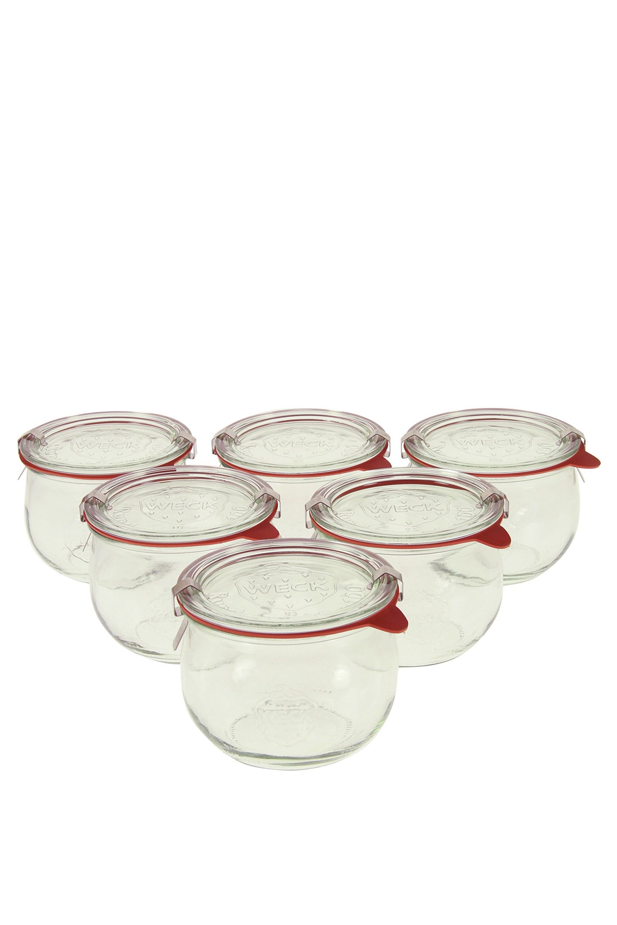 WECK 744 Tulip jar wide-mouth interior view for easy filling.