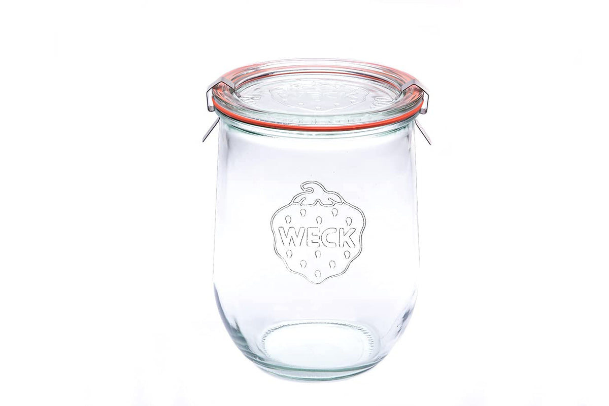 Weck 745 tulip jar with wooden lid ideal for pantry organization