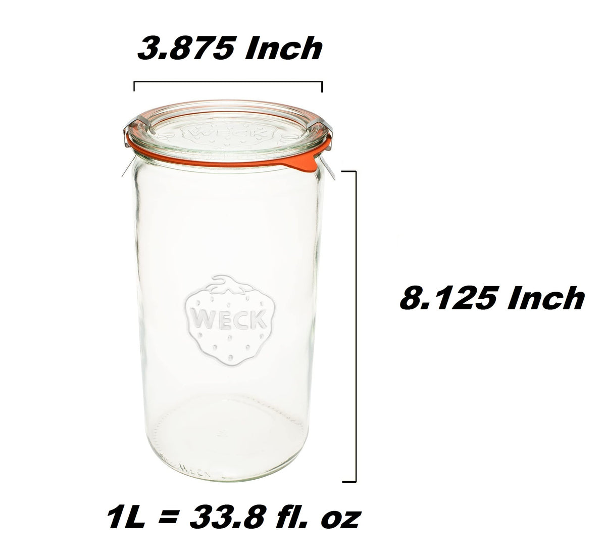 Weck Jar 974 airtight lid closeup highlights secure seal for freshness