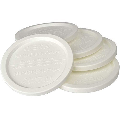 WECK large jar lids for 4-inch opening provide a BPA-free seal for fresh storage