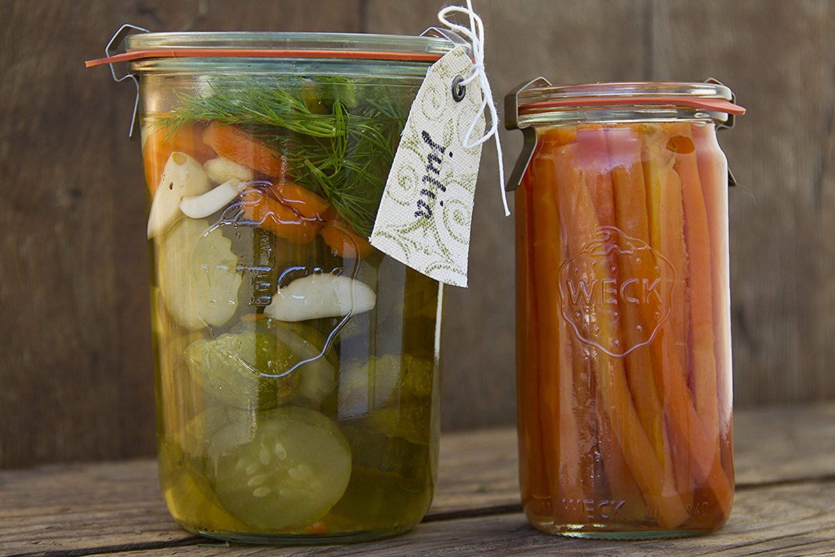 WECK spice jar stores herbs and spices neatly.
