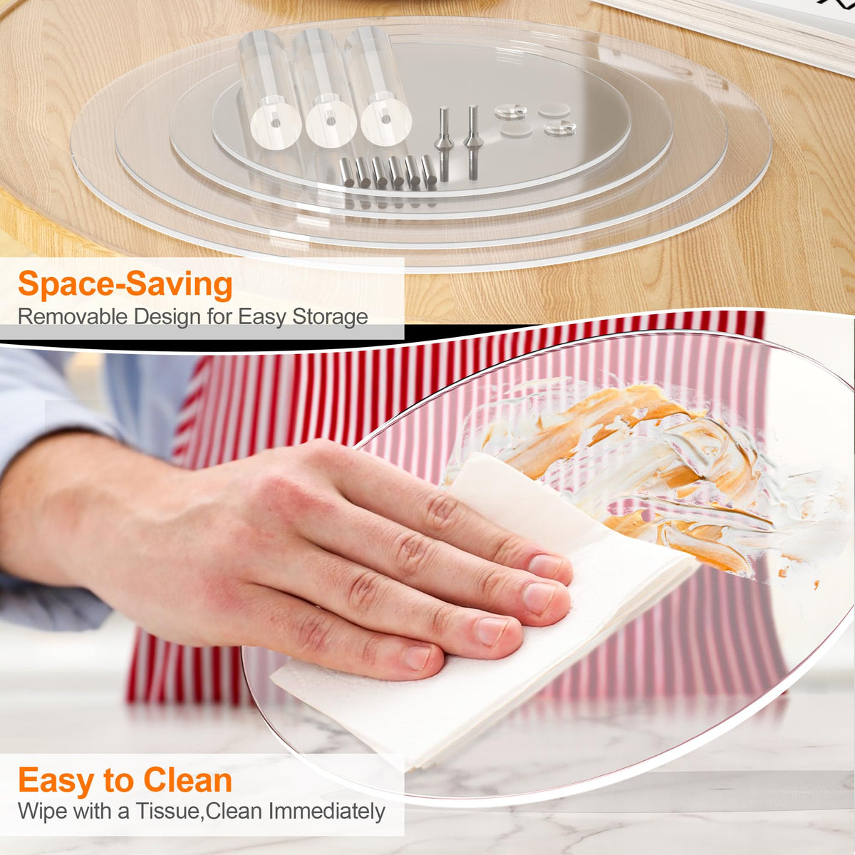 WeddingWish non-slip rubber pads keep the stand stable on any surface.