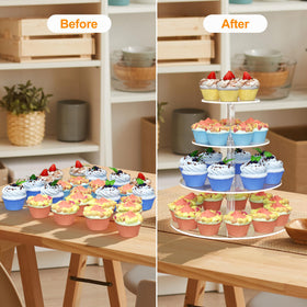 WeddingWish sturdy thick acrylic plates and rods provide solid support.