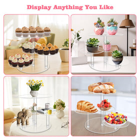 Weddingwish 4-tier dessert stand elevates table aesthetics.