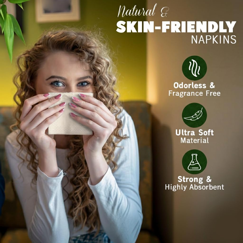 Weemium durable 2-ply napkins handle spills confidently.