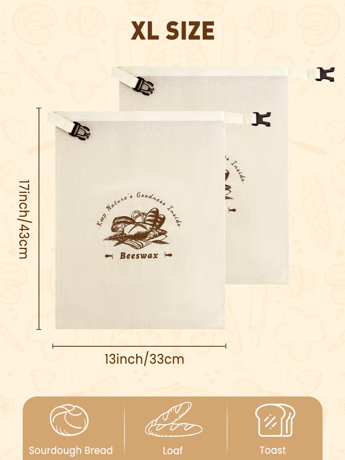 Weenkler bread bag zipper being smoothly opened and closed