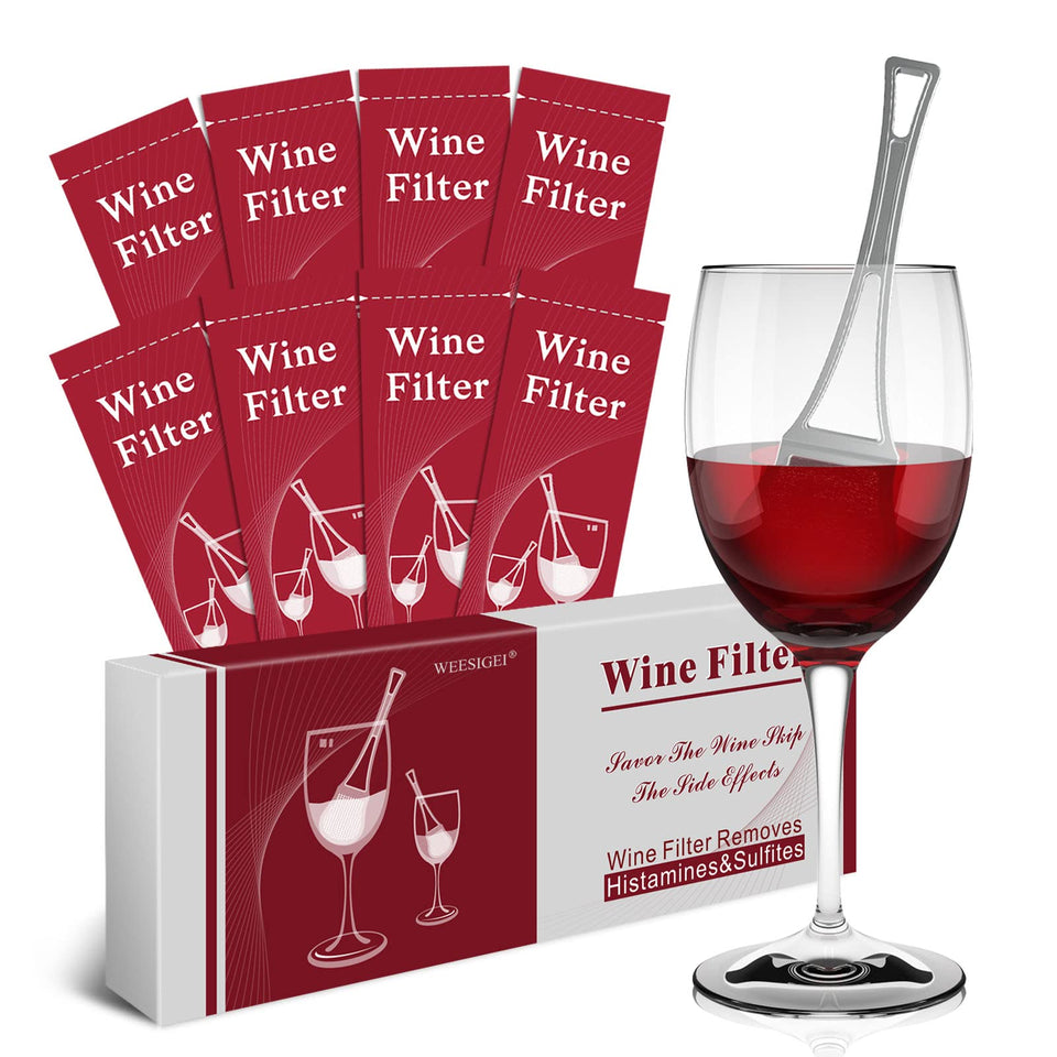 WEESIGEI wine wand sulfite purifier in glass pour preserves aroma and color