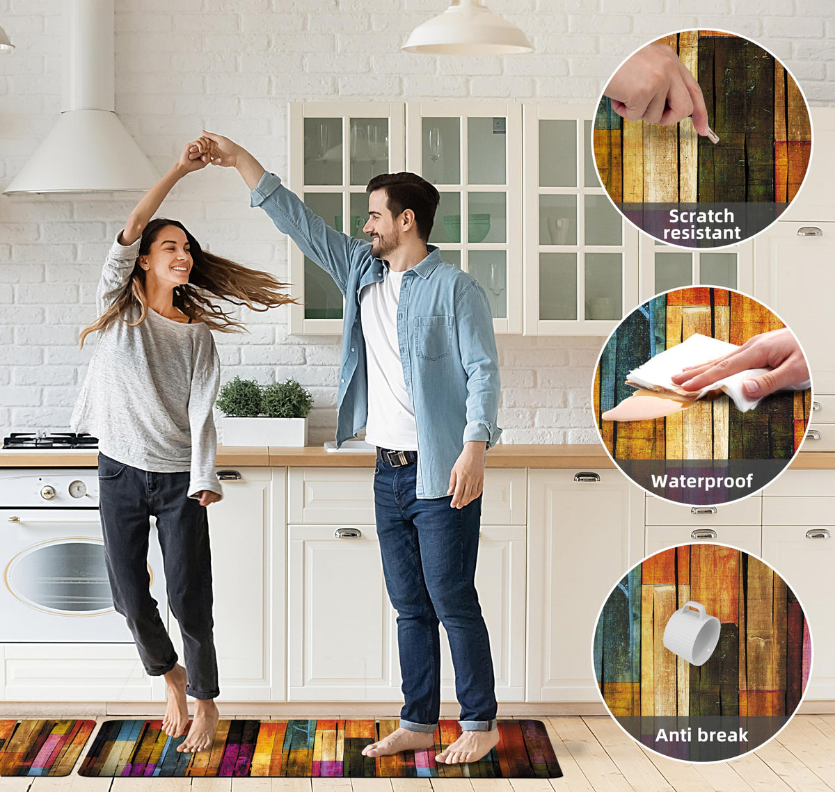 Weesire 0.4 inch thick mats provide soft support for long tasks