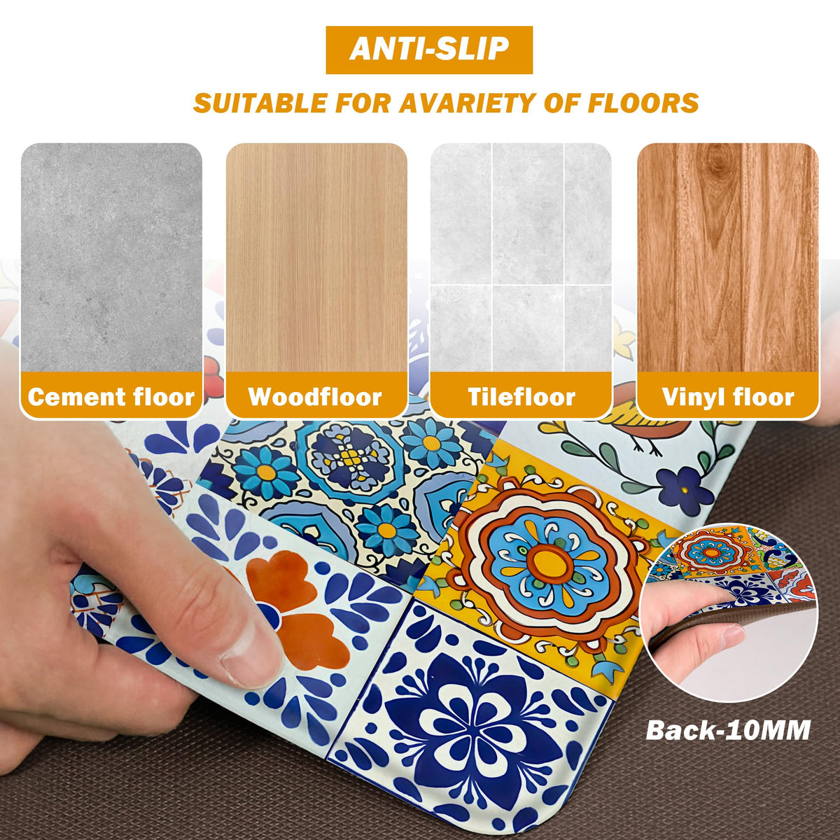 Easy to wipe or vacuum for quick upkeep and tidy floors