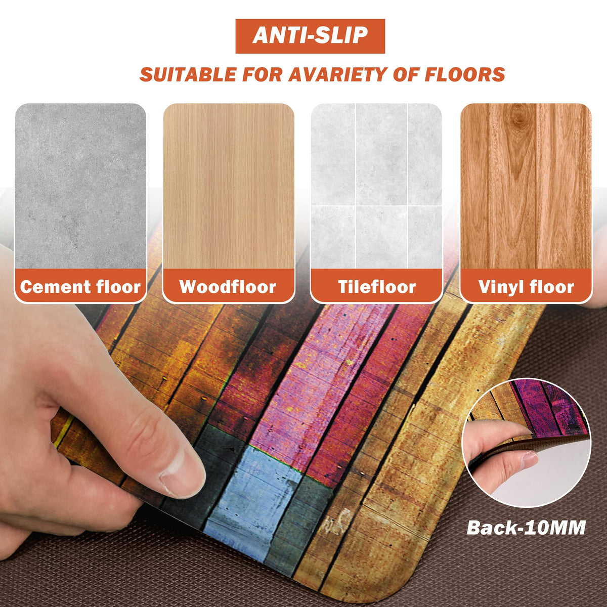 Weesire mats ideal for laundry, sink, and kitchen prep areas