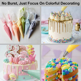 Weetiee anti-burst bags resist bursting for consistent piping with various frosting textures.