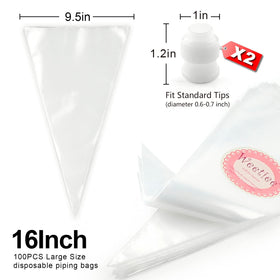 Weetiee two couplers included facilitate tip changes without wasting bags or frosting.