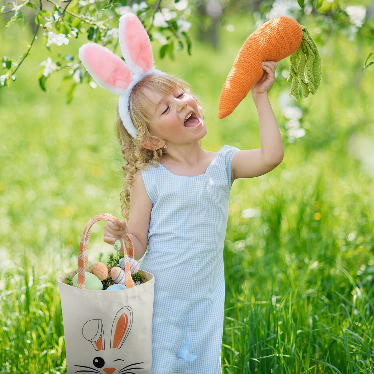 Weewooday Easter tote bag as a versatile gift idea for kids