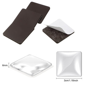 Weewooday clear glass cabochons for glossy DIY crafts.