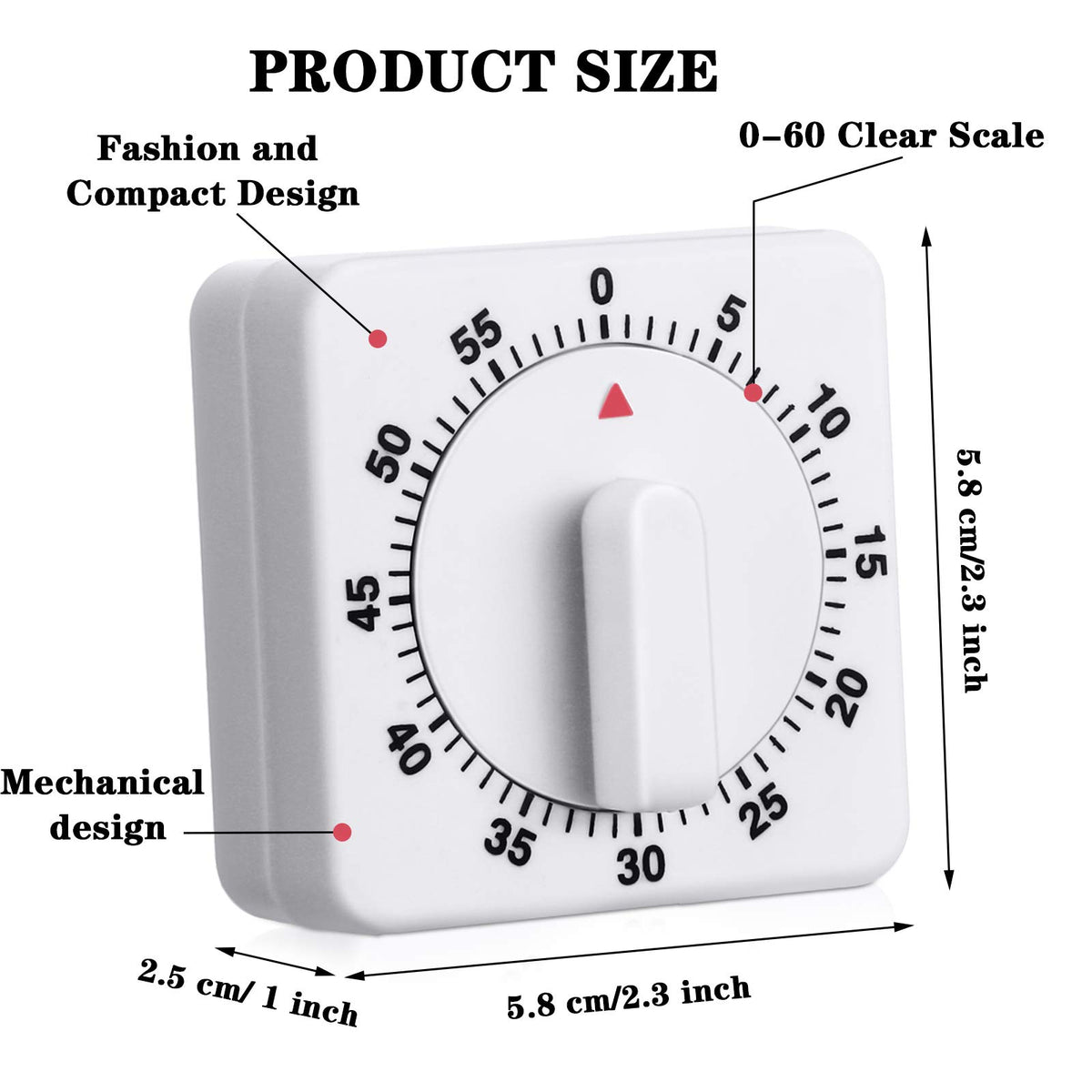 Weewooday loud alarm timer on busy kitchen counter