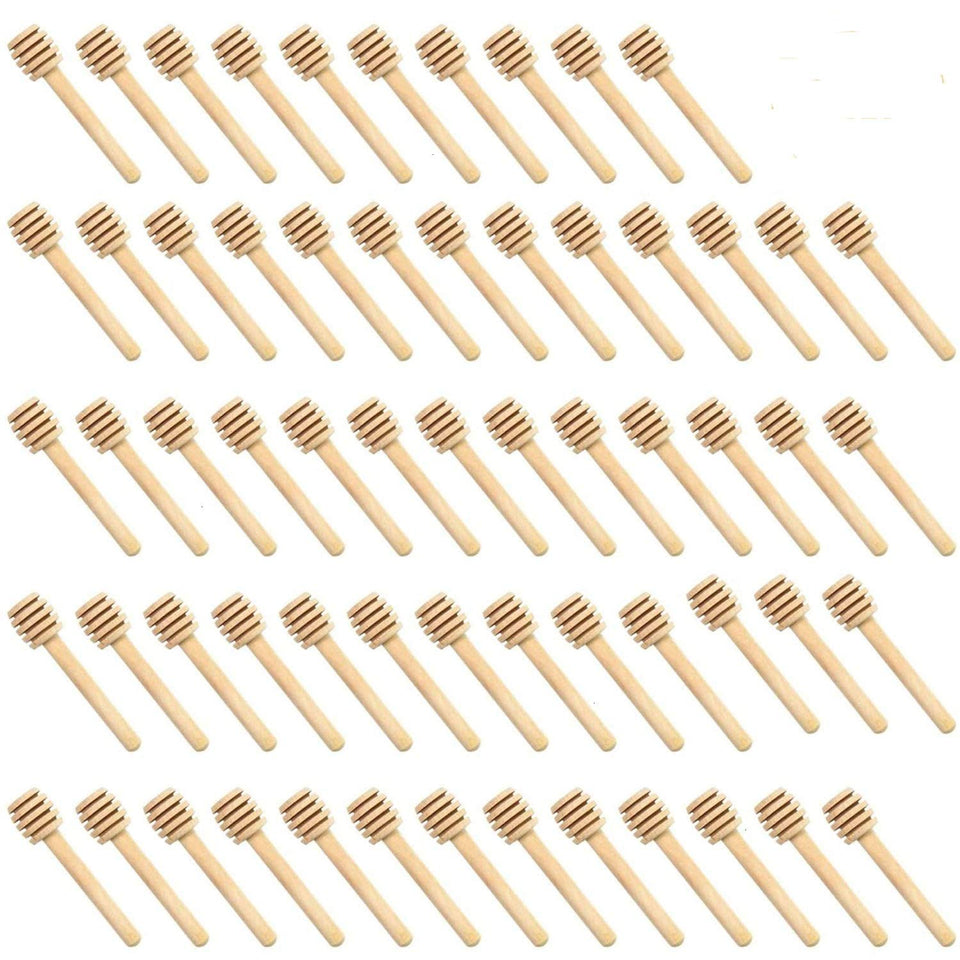 WEFOO honey dipper stick wood 100 pack for mess-free dispensing.