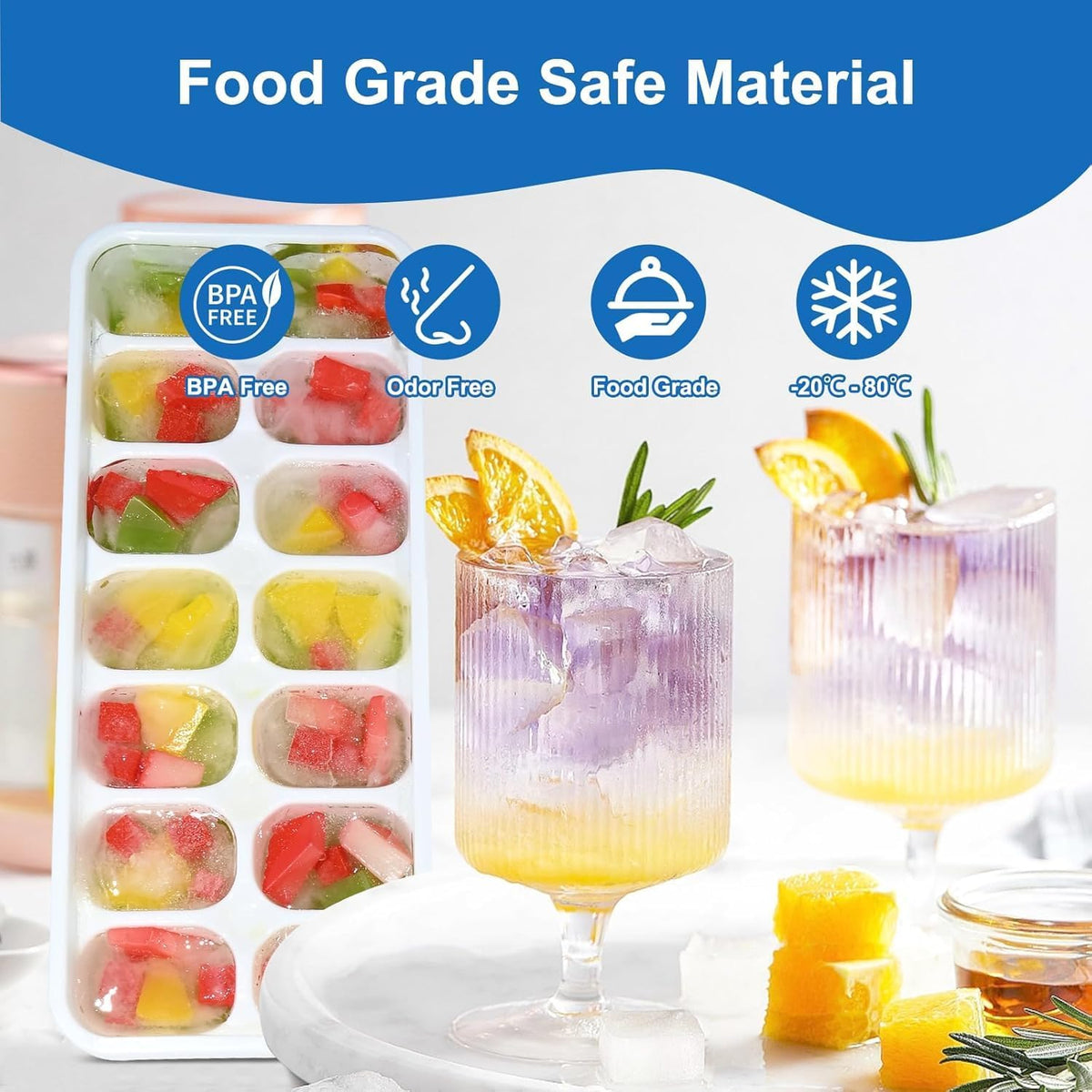 Weftnom BPA-free dishwasher-safe trays for safe, quick cleanup.