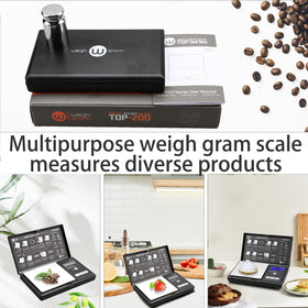 Weigh Gram six-unit modes including g, oz, ozt, dwt, ct, gn