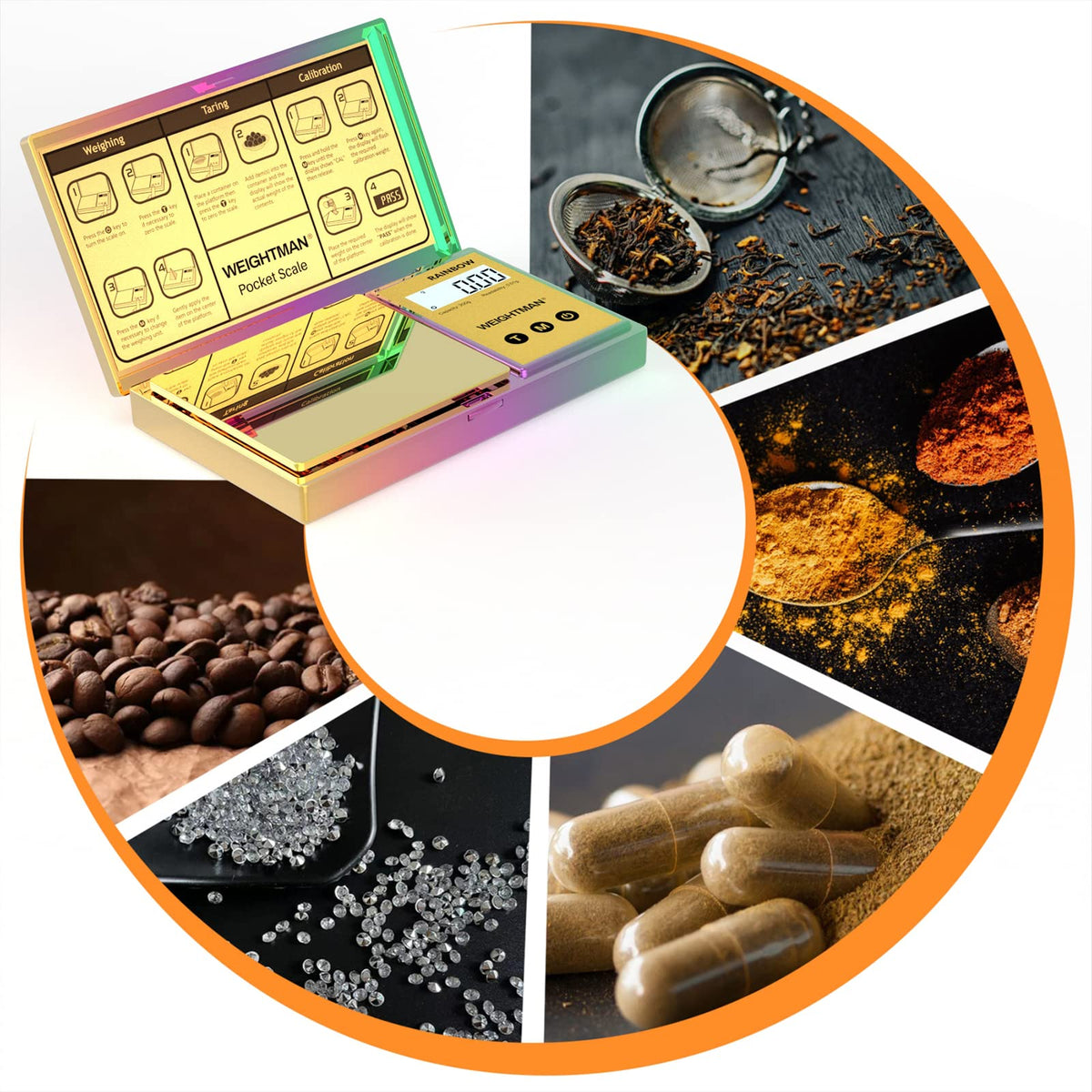 WEIGHTMAN compact travel-scale fits in a bag for portable weighing