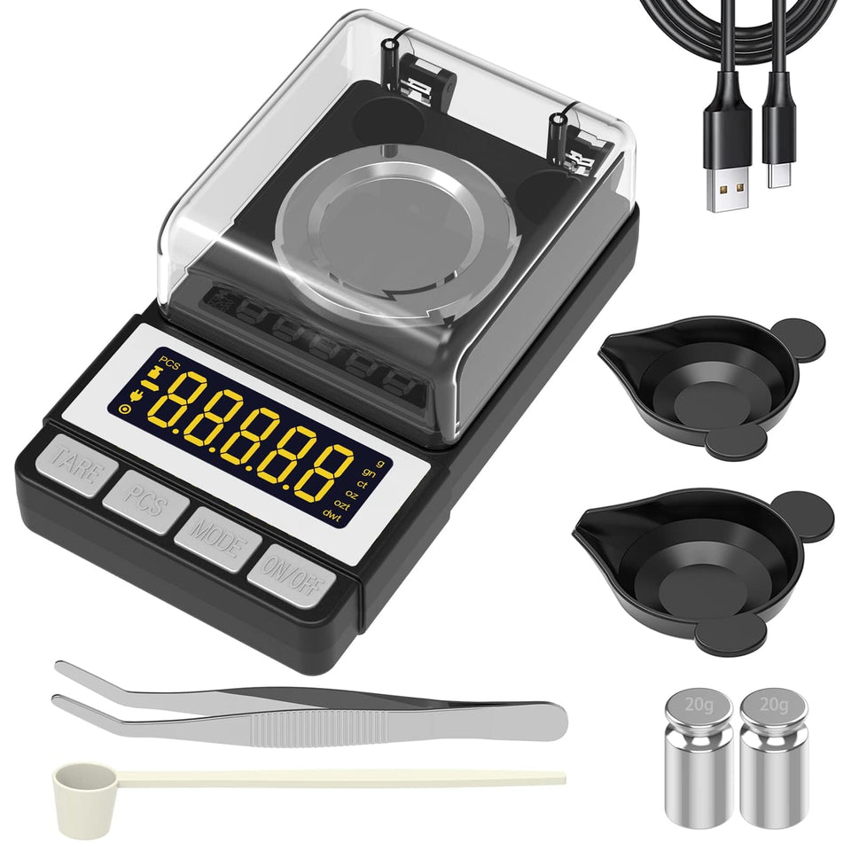 WEIGHTMAN milligram scale display with backlit LCD for precise readings
