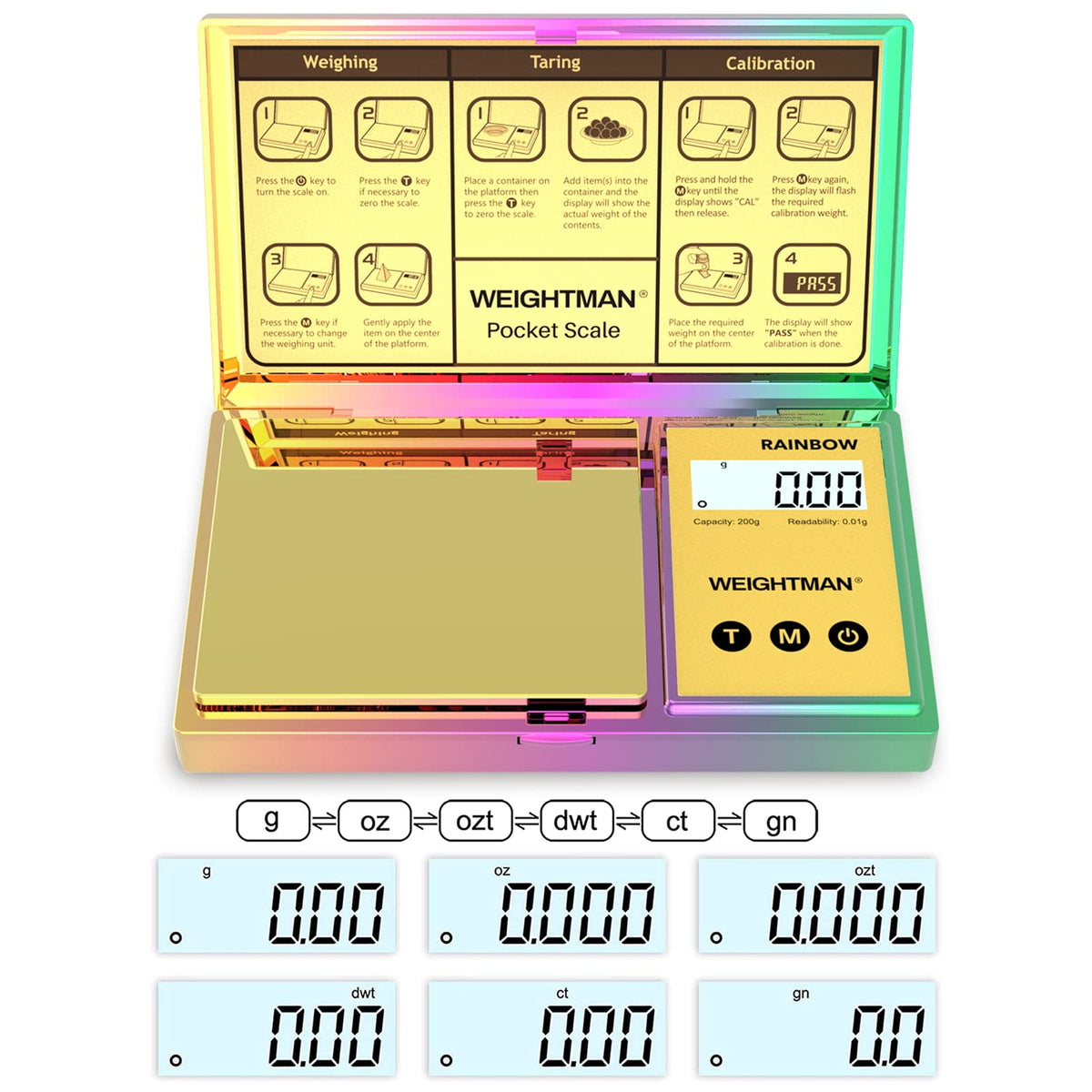 WEIGHTMAN precision 200g scale delivers 0.01g readability for jewelry and small items