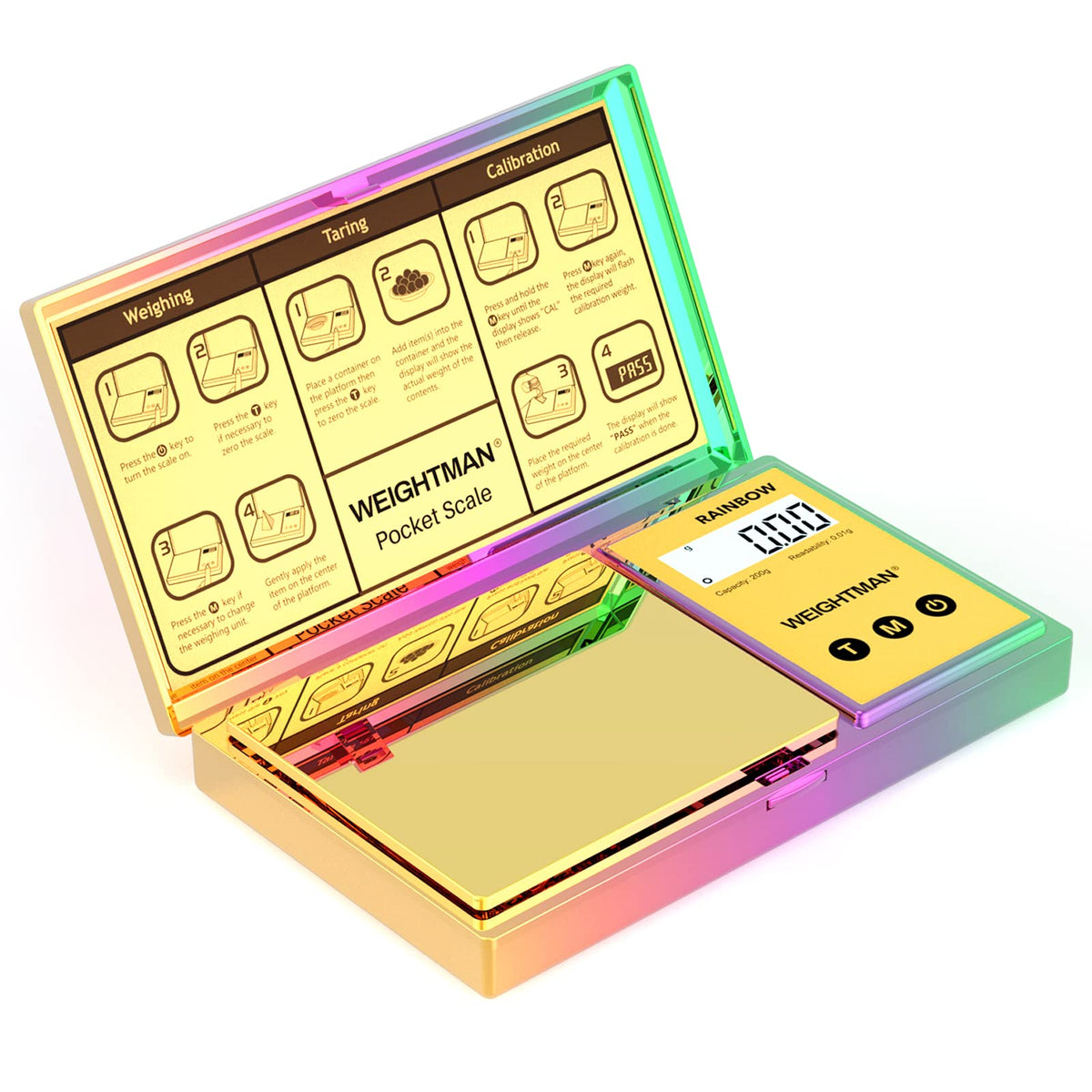 WEIGHTMAN six-unit measurement supports g, gn, oz, ozt, dwt, ct