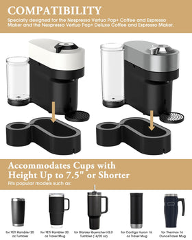 Non-slip bottom anchors the unit, reducing slips while you brew or entertain.
