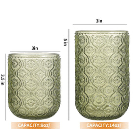 WeirdUncle glassware closeup—detailed embossing enhances tabletop appeal.