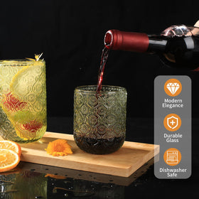 WeirdUncle vintage glassware for kitchen use—durable and versatile.