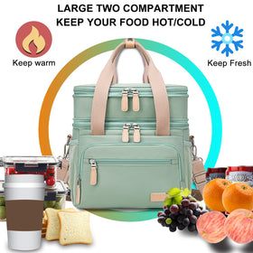 Weitars 15-liter-green-lunch-bag is ideal for work or picnics