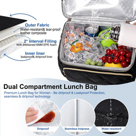 Weitars front pocket stores utensils and napkins for quick meal prep.