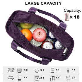 Weitars lunch bag side pocket for bottle or umbrella to stay organized.