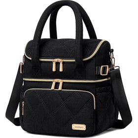 Weitars lunch bag top compartment for snacks and fruit on the go.