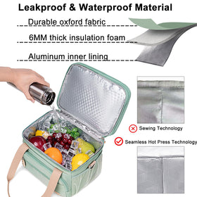 Weitars lunch bag waterproof-outer-oxford protects contents during travel