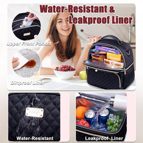 Weitars lunch bag detachable shoulder strap for comfortable hands-free carry.
