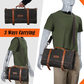 WELKINLAND ergonomic-leather-handle for comfortable grip and portability