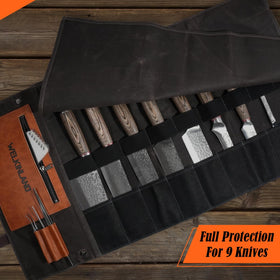 WELKINLAND leather bezel knife-bag secures blades during transit