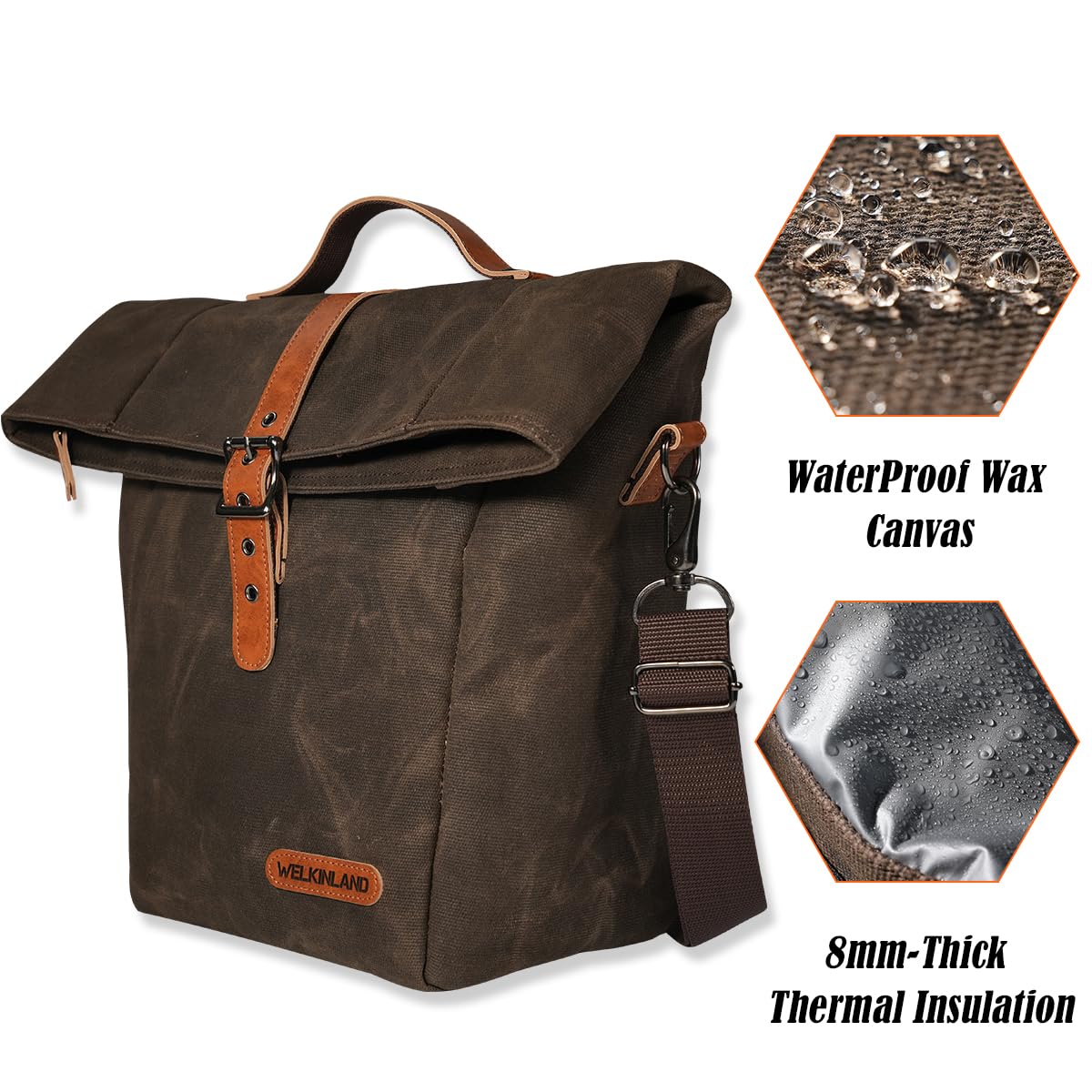 WELKINLAND reinforced handle and stitching support heavy daily use.
