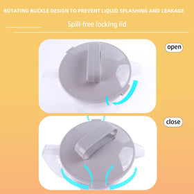 WELKOR transparent BPA-free body for quick monitoring of liquids.